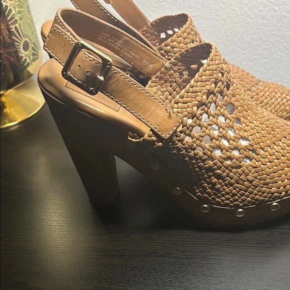 Tory Burch Woven TanWomen's Slingback Shoes(better4thick ft!) send offers pls!! - Picture 3 of 8